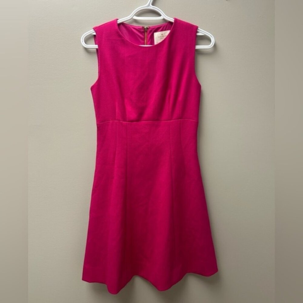 Kate Spade A-Line Crepe Pink Dress